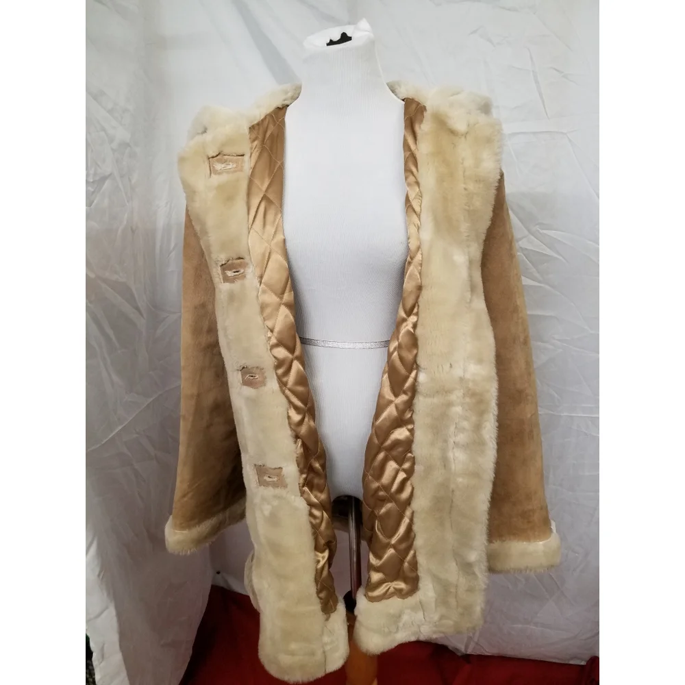 Wilsons Leather womans suede and faux fur jacket - Picture 2 of 8